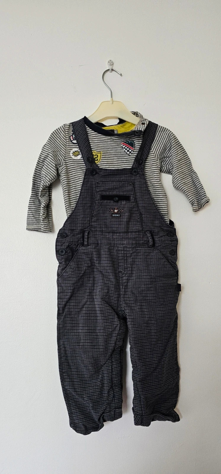 Ensemble 18 mois Catimini & Sergent Majorr - tee-shirt + salopette