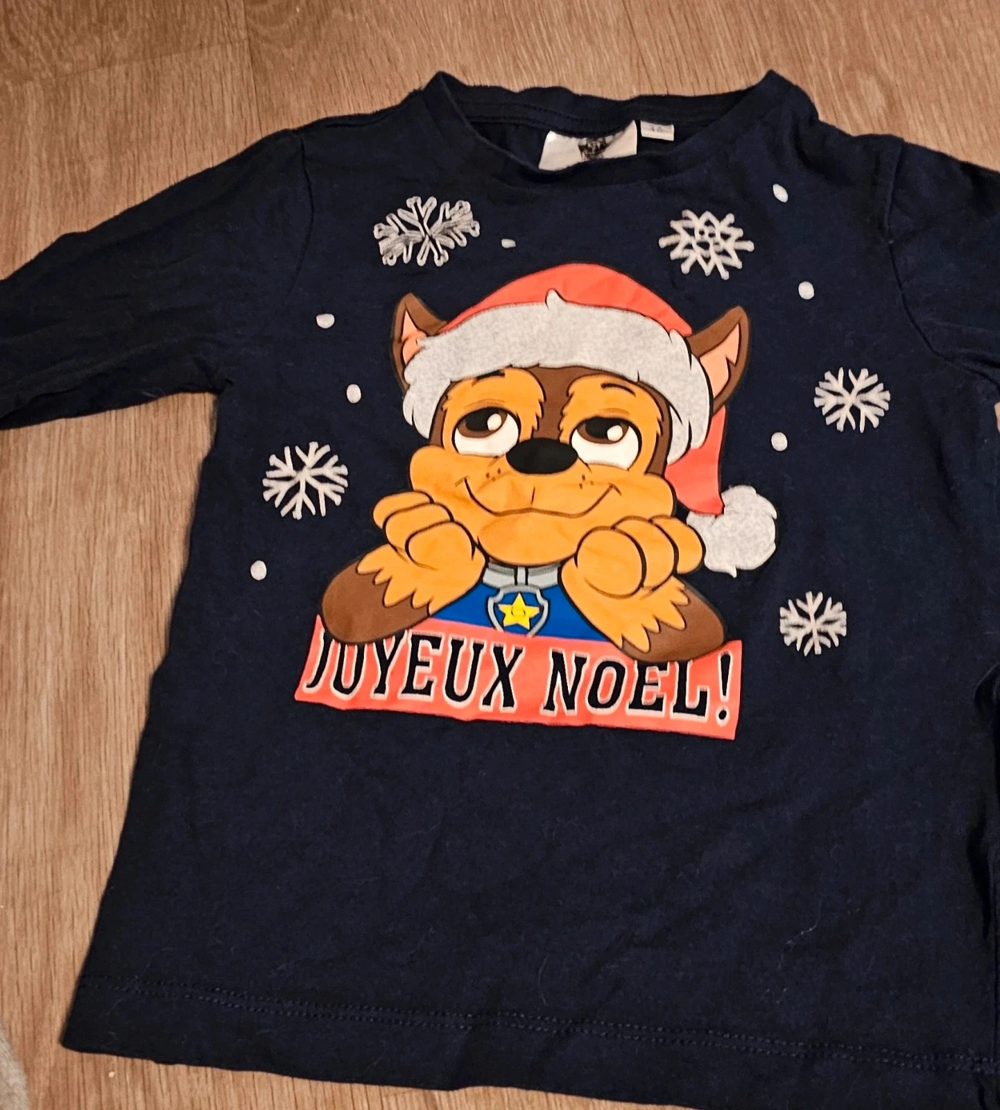 Tee-shirt Paw Patrol Noël garçon 4 ans
