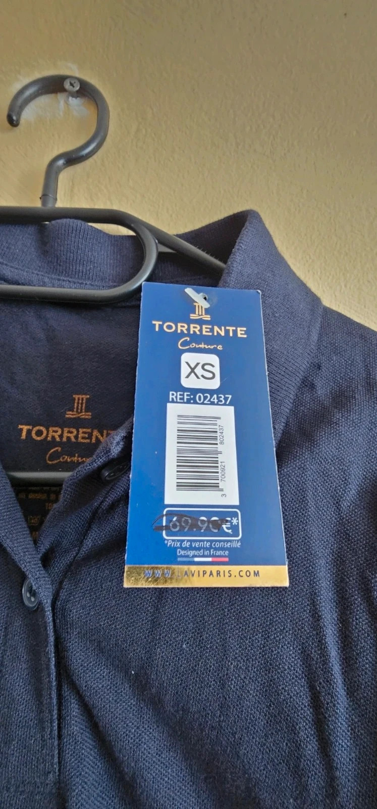 Polo Torrente Couture – Taille XS – Neuve avec étiquette – Torrente – taille XS / 34 / 6 2