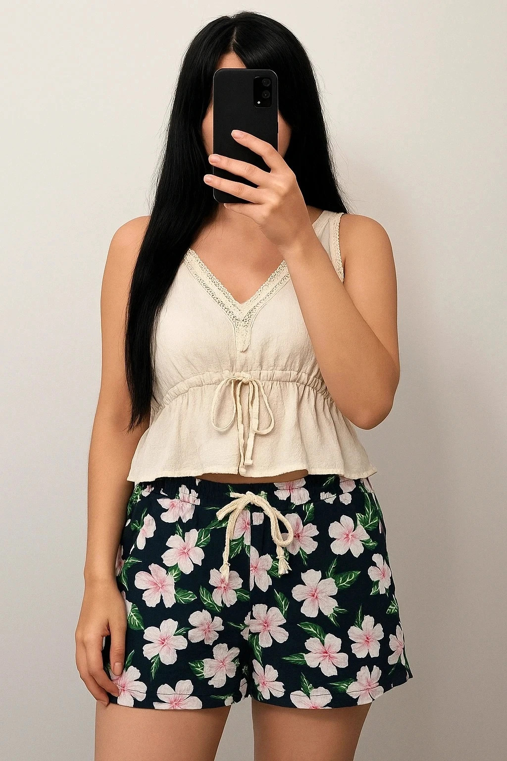 Short fleuri tropical L/XL