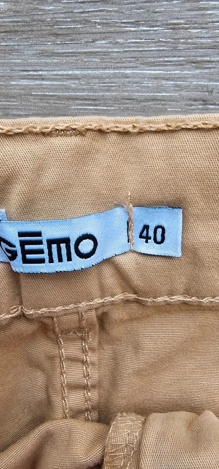 Jupe beige taille 40 avec ceinture – Gemo – Gémo – taille L / 40 / 12 2