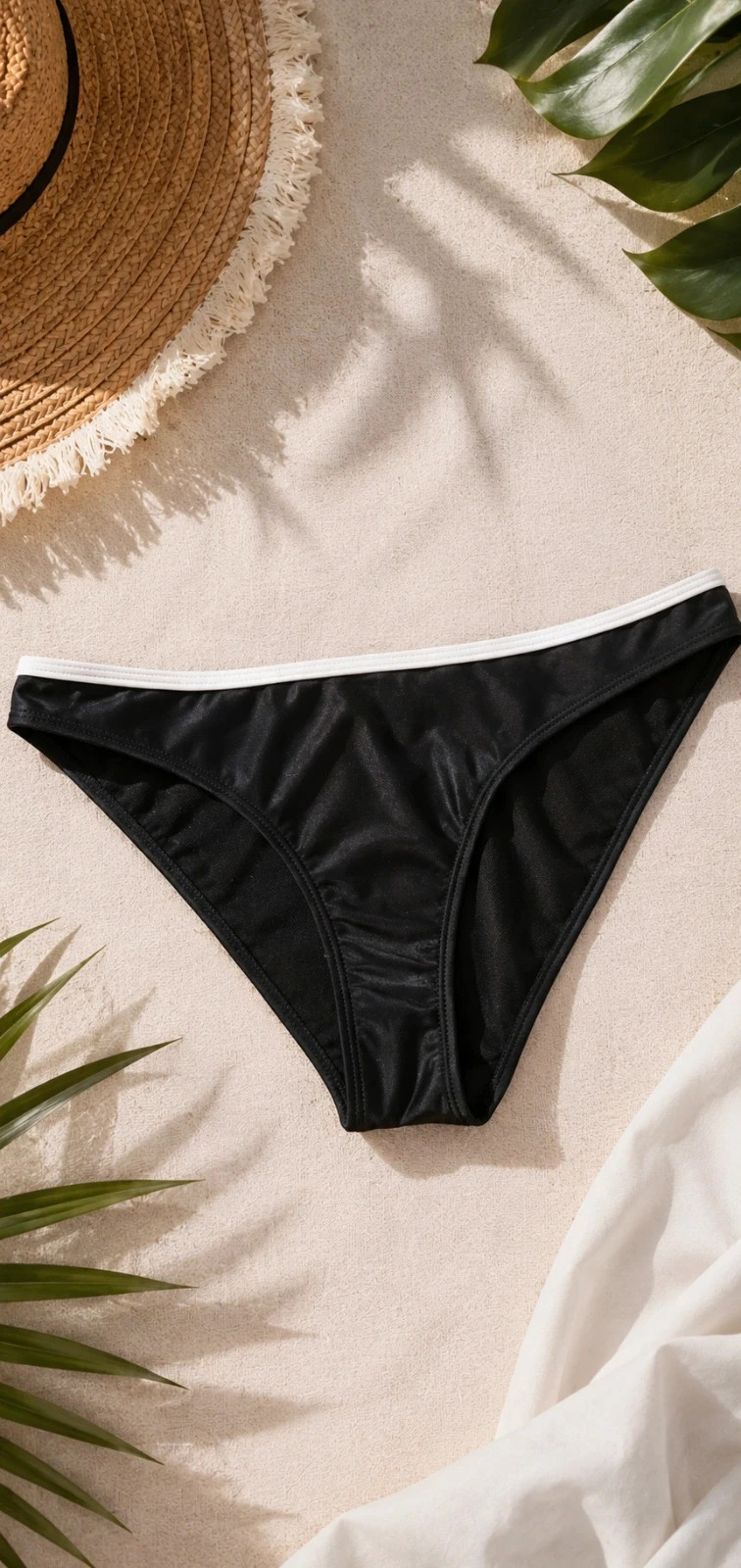 Maillot de bain Freegun noir bas femme taille S neuf avec étiquette