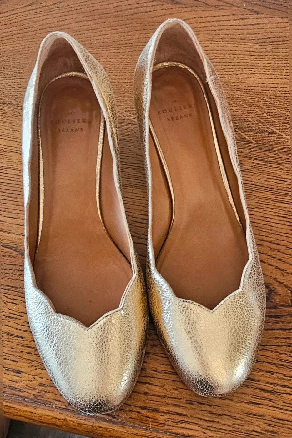 Escarpins dorés Les Souliers sézane – Taille 38 – Sézane – taille 38 5