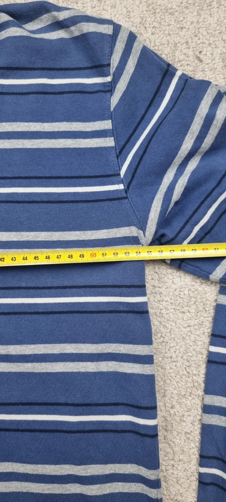 Polo woolrich rayas azules blancas 8