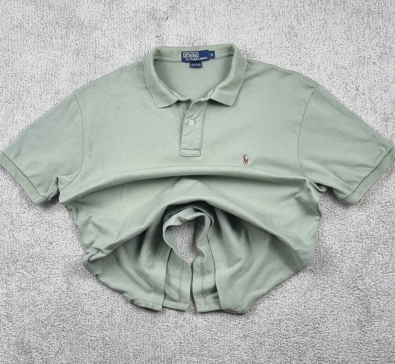 Polo de algodón verde claro