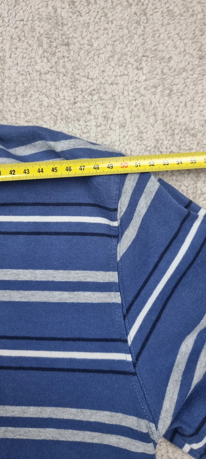 Polo woolrich rayas azules blancas 9