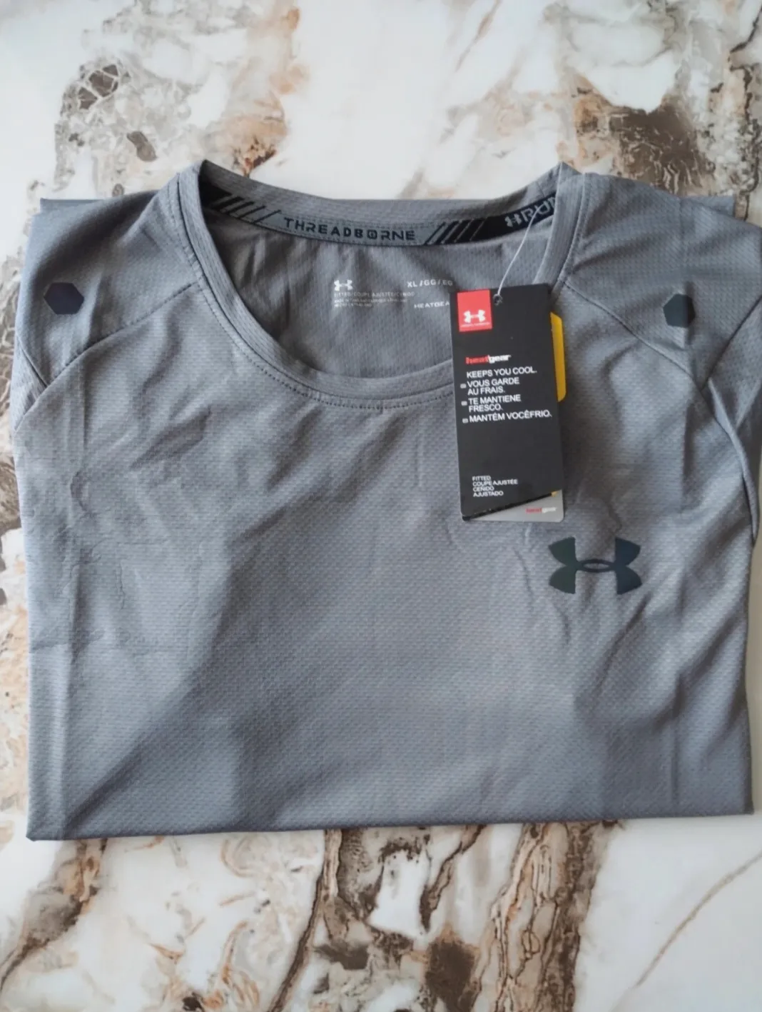 T-shirt de sport Under Armour HeatGear gris – Under Armour – taille XL 4