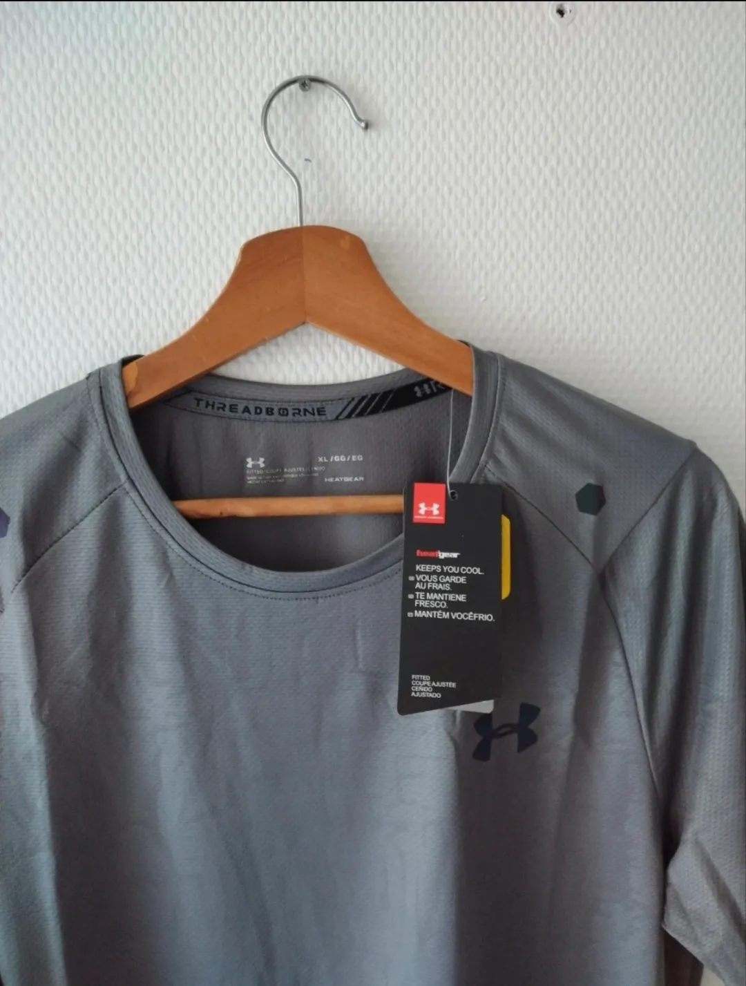 T-shirt de sport Under Armour HeatGear gris – Under Armour – taille XL 3