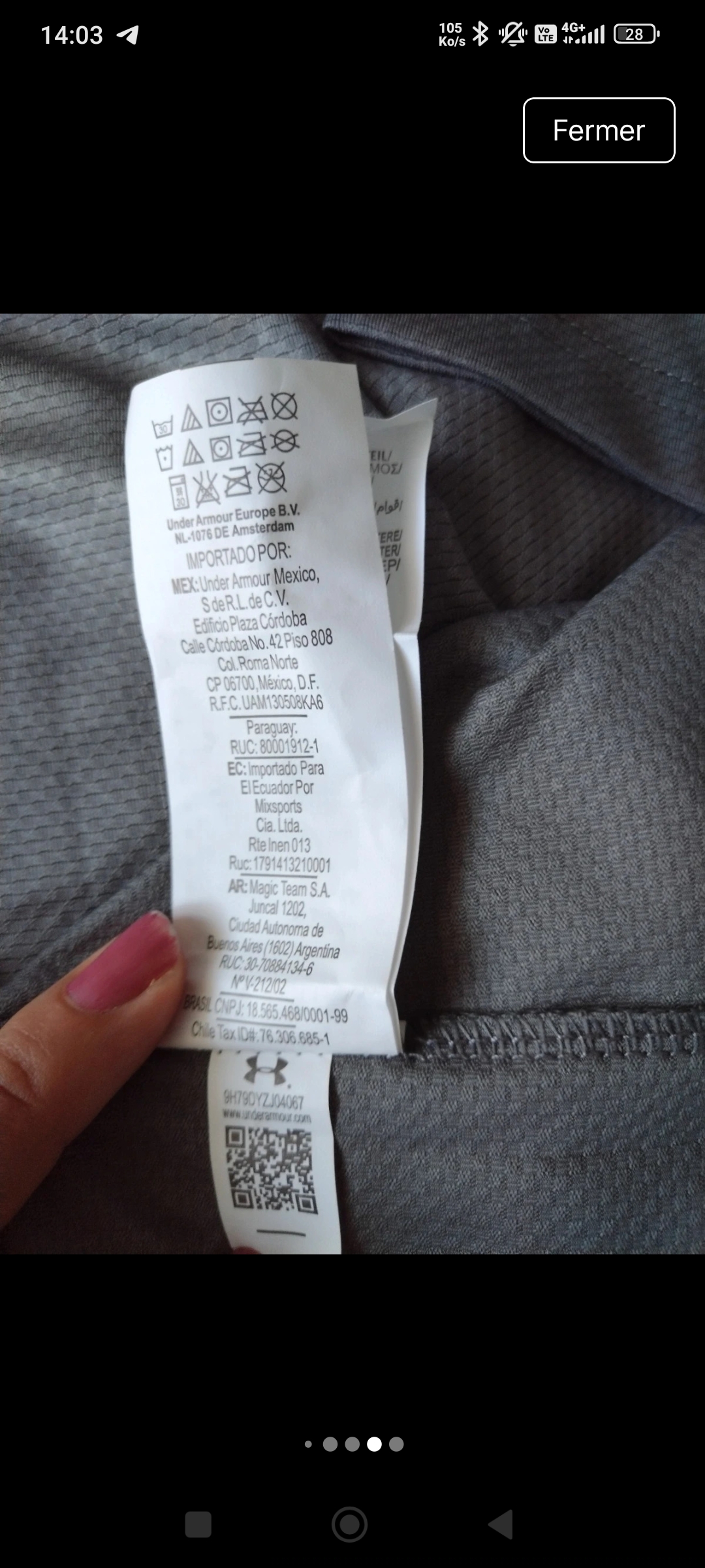 T-shirt de sport Under Armour HeatGear gris – Under Armour – taille XL 7