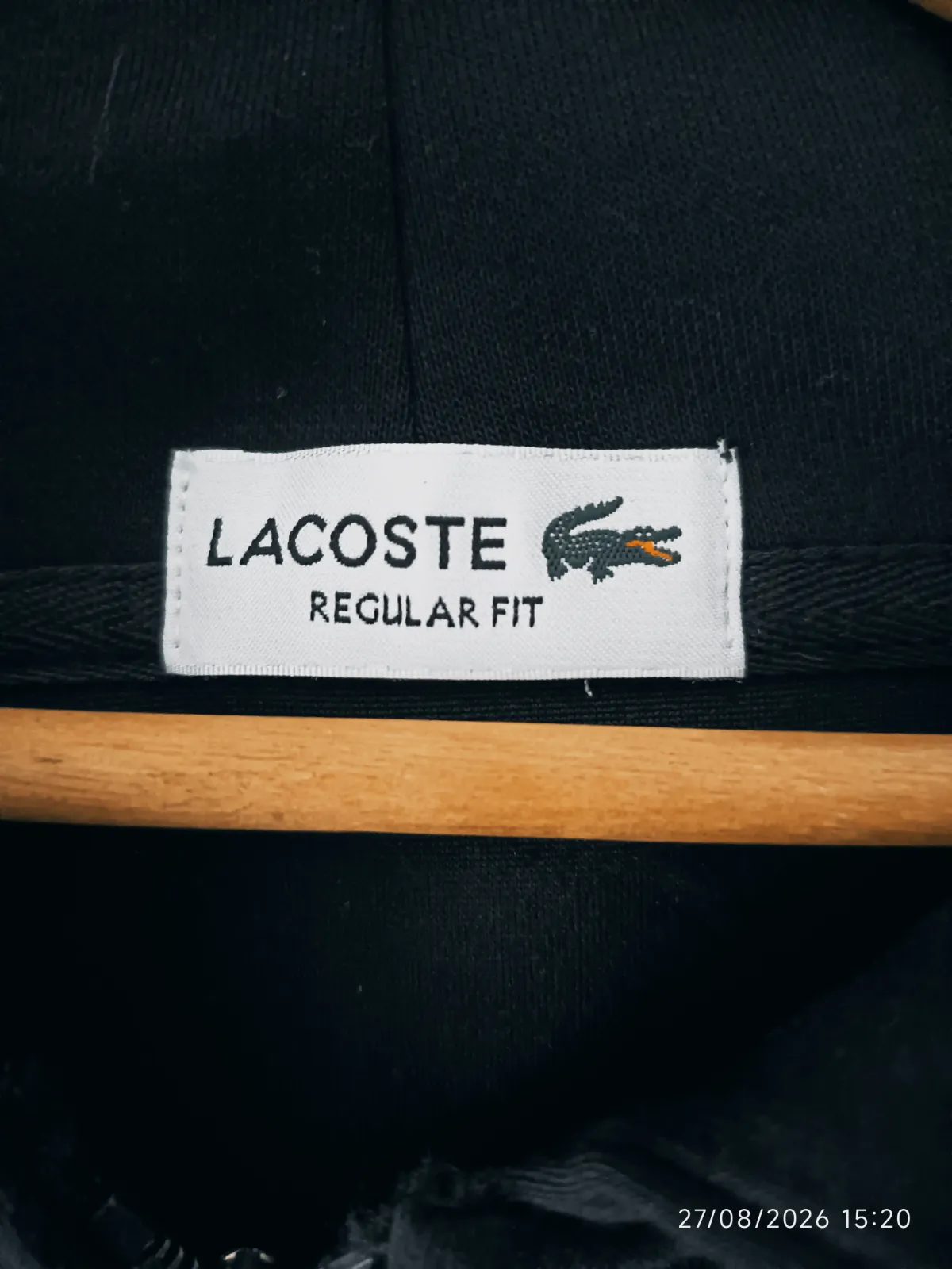 Sweat à capuche noir Lacoste Regular Fit – Lacoste – taille XL 4