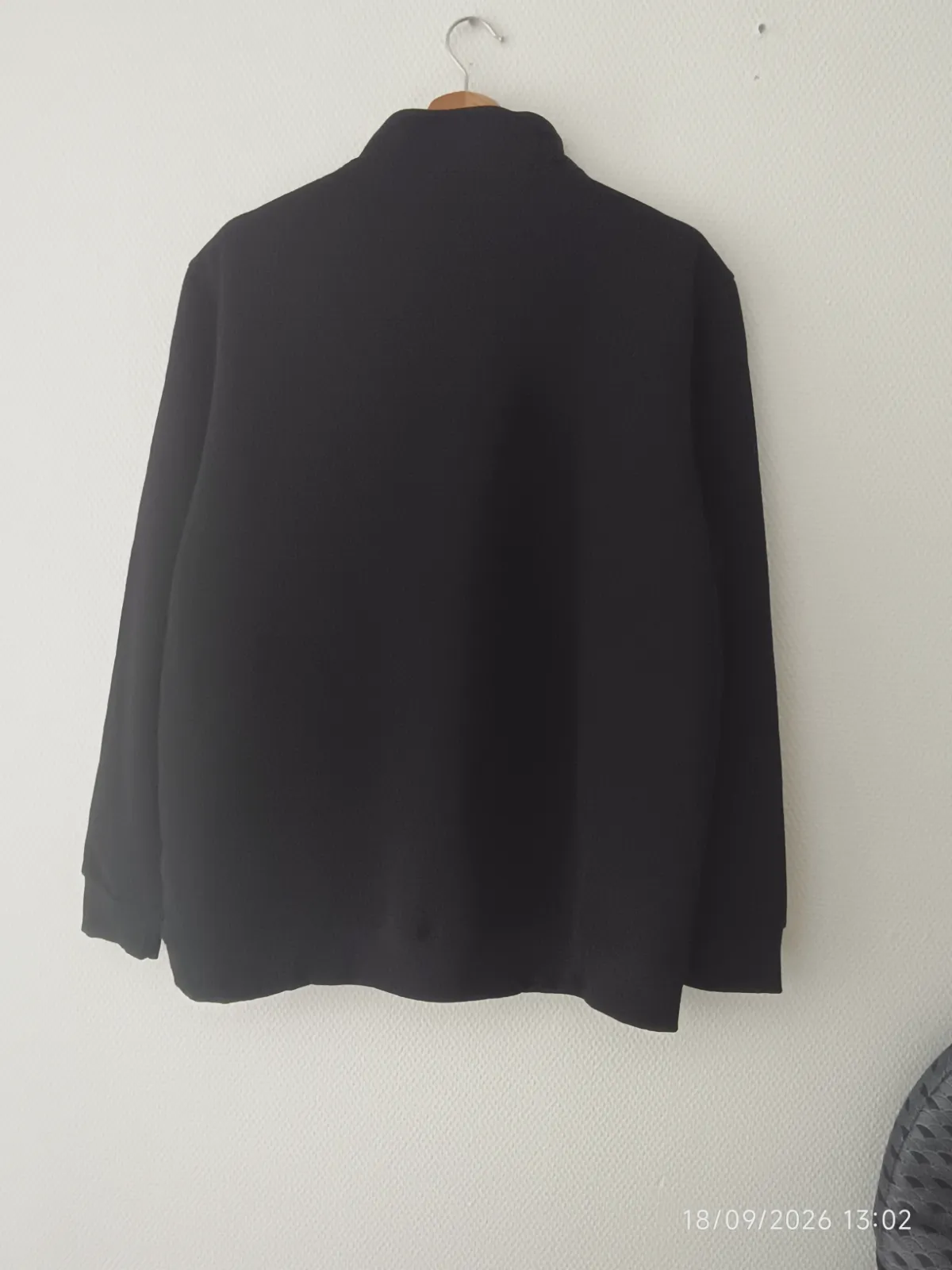 Sweat col zippé noir Lacoste – Lacoste – taille XL 2