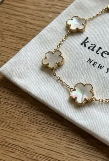 Kate Spade Clover Gold Mother-of-Pearl bracelet 