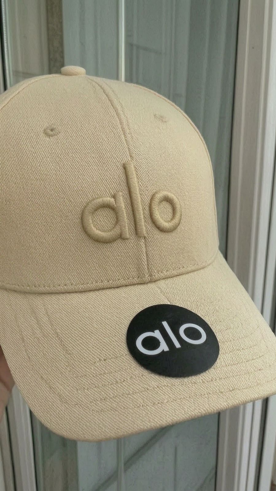 Casquette Alo beige crème 3