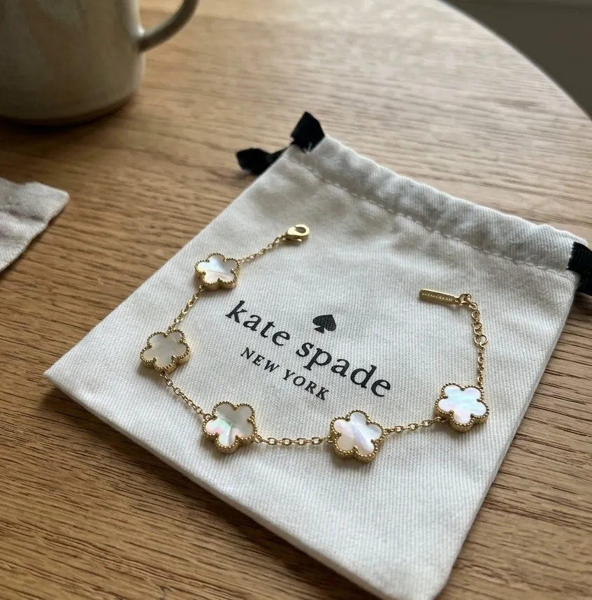 Kate Spade Clover Gold Mother-of-Pearl bracelet 2