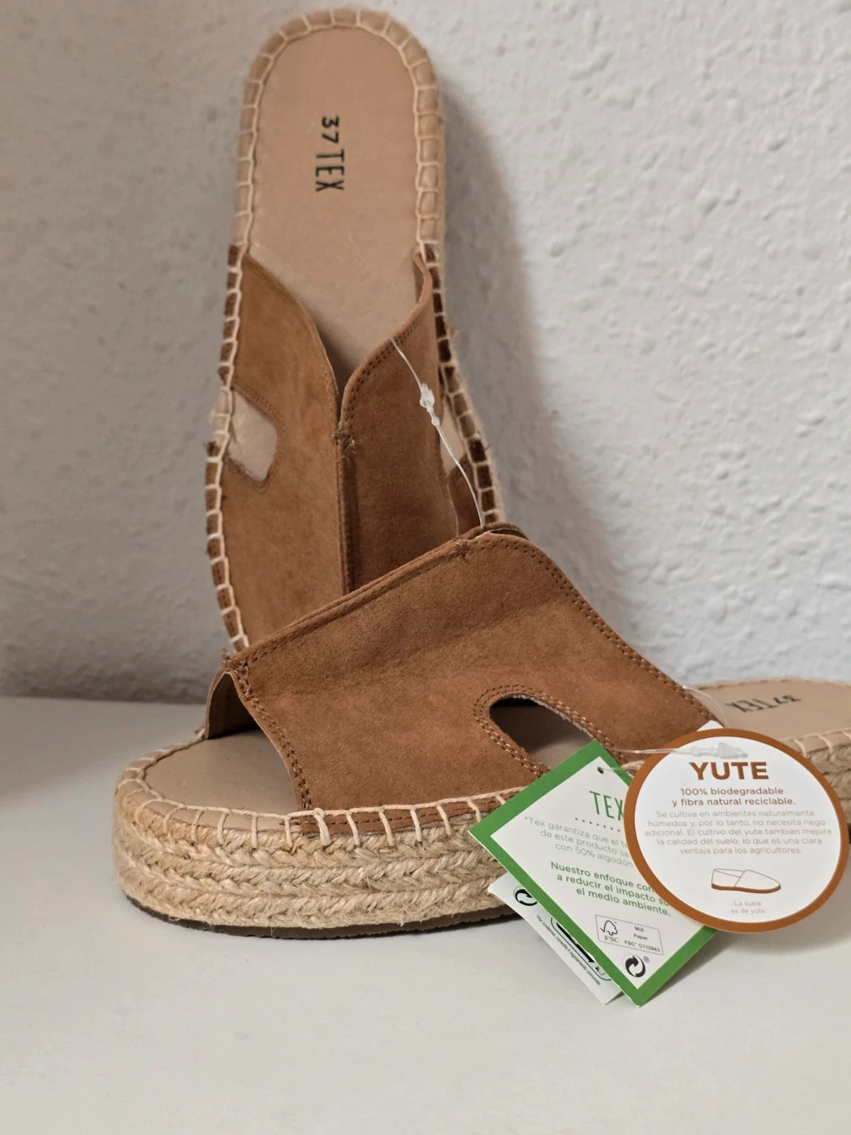 Sandalias suela de Yute Talla 37 – TEX – taille 37 4