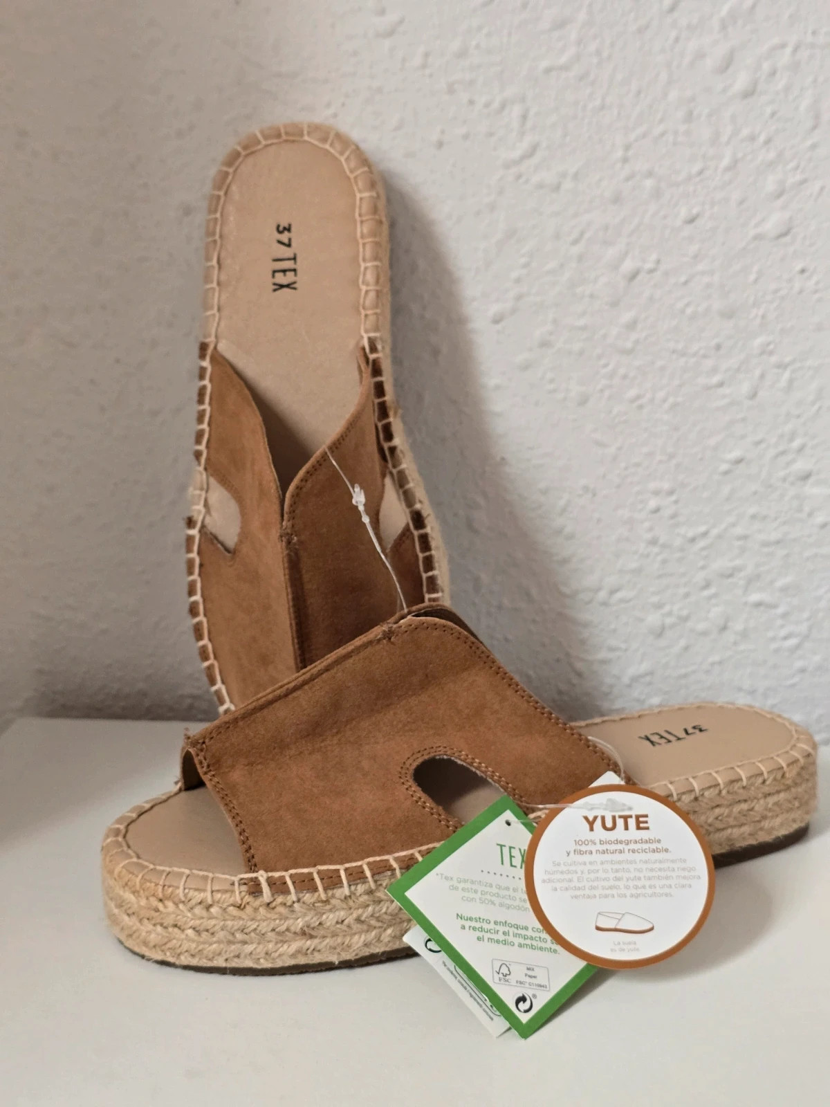 Sandalias suela de Yute Talla 37 – TEX – taille 37 3