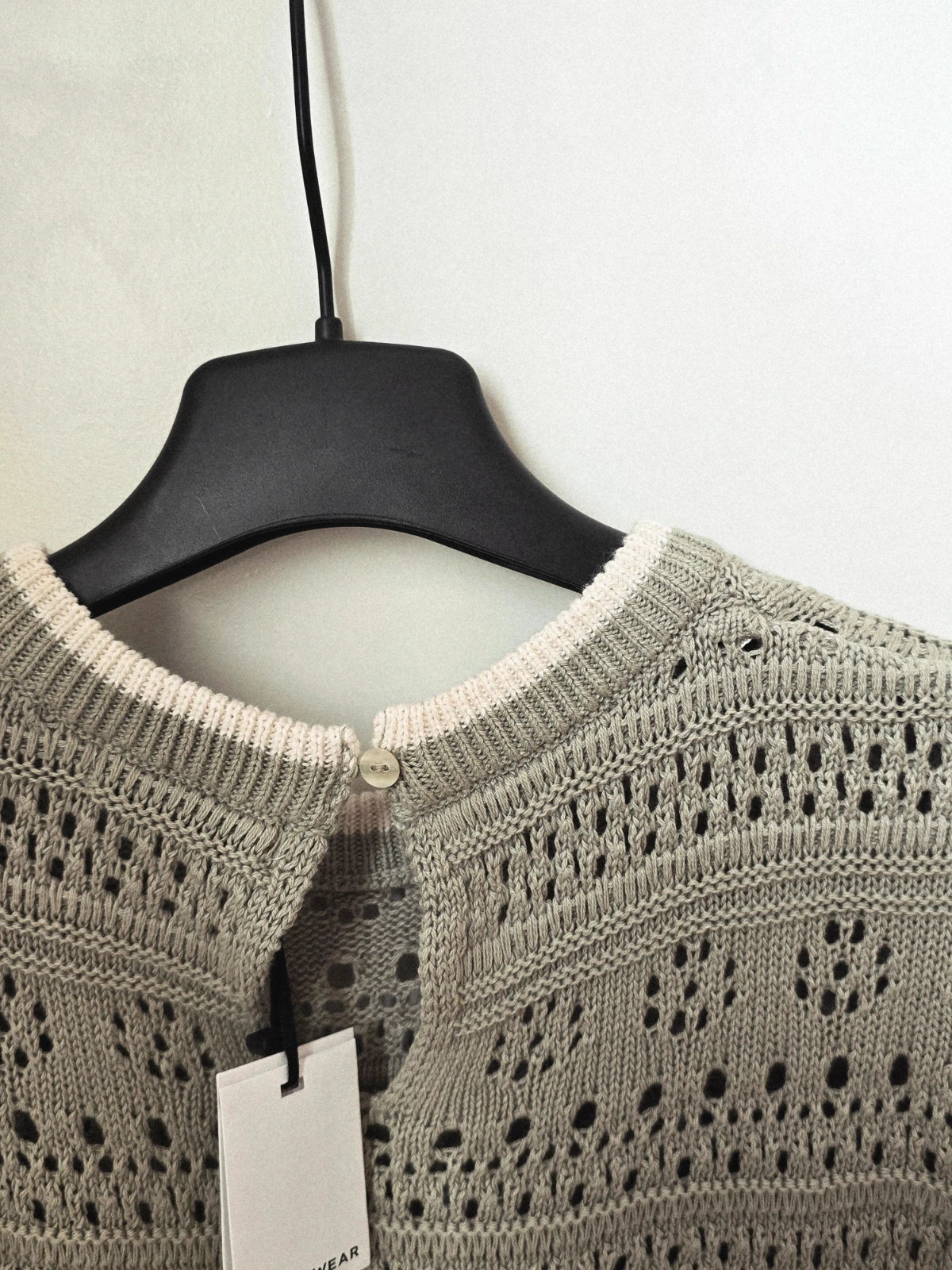 Jersey calado con ribete blanco – Easy Wear – taille L / 40 / 12 4