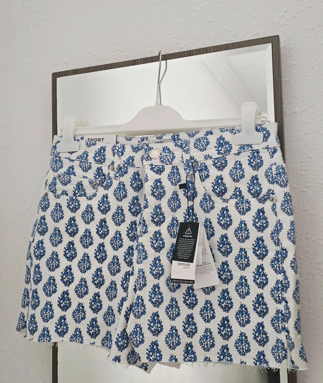 Short denim estampado Talla 38 – Fórmula Joven – taille M / 38 / 10 3