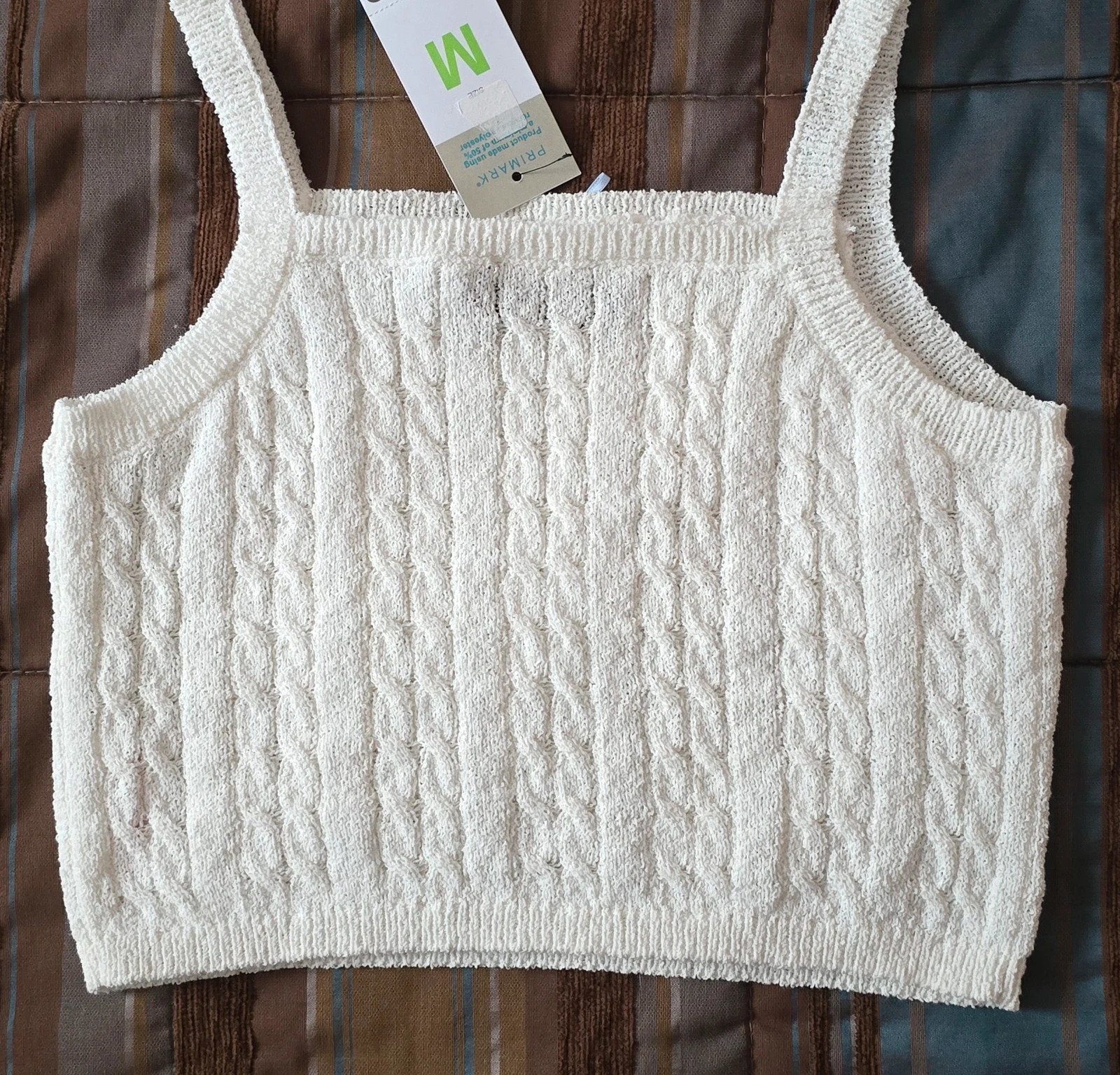 Crop top blanco Primark Talla M – Primark – taille M / 38 / 10 2