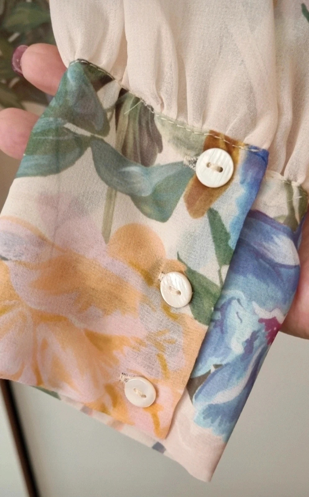Zara blusa transparente diseño floral. Talla S – Zara – taille S / 36 / 8 3