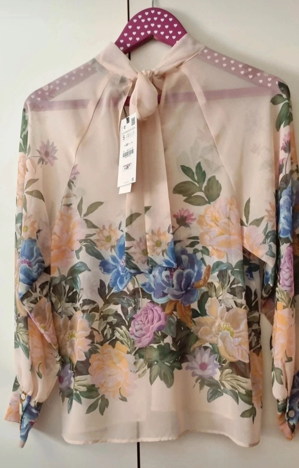 Zara blusa transparente diseño floral. Talla S – Zara – taille S / 36 / 8 2