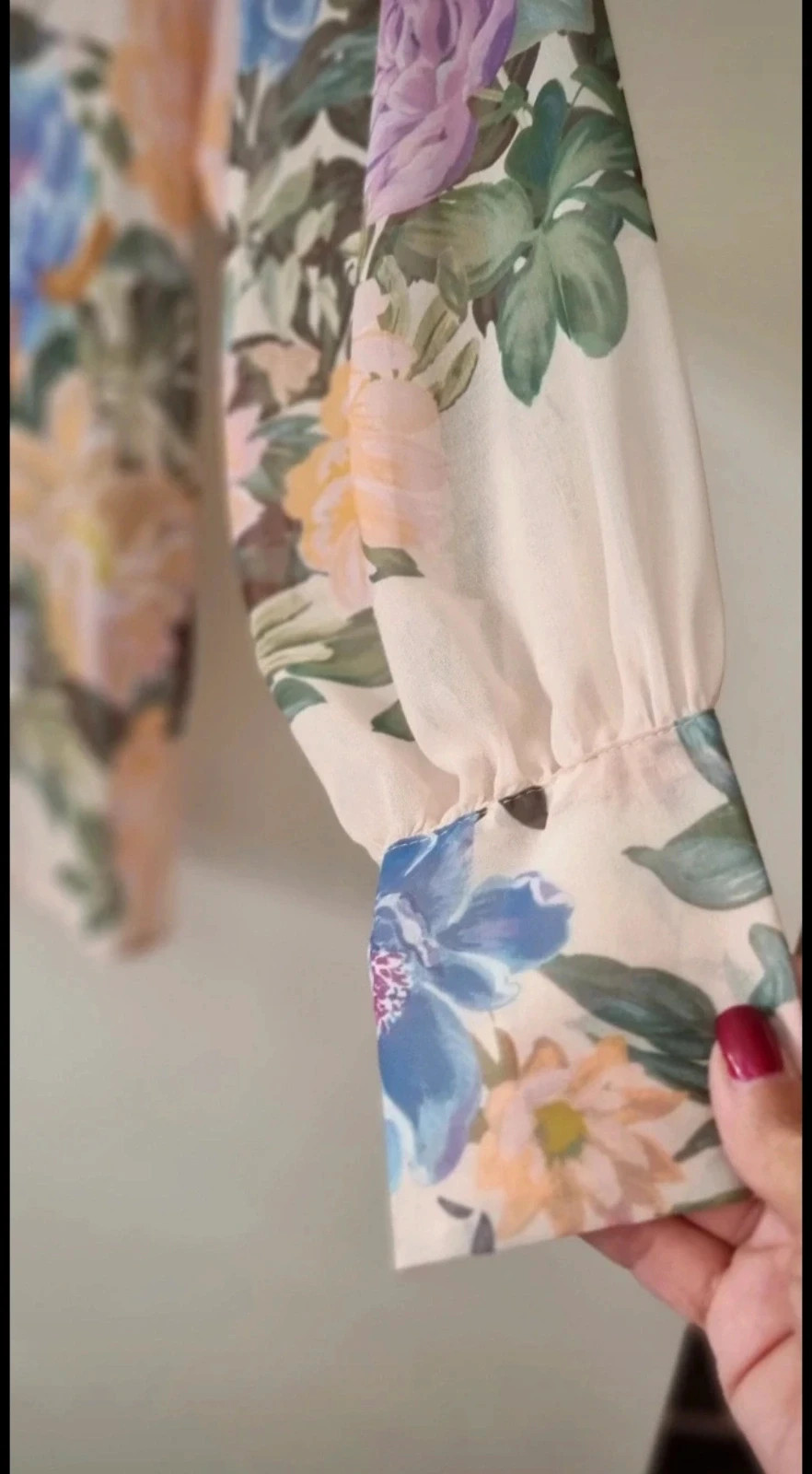 Zara blusa transparente diseño floral. Talla S – Zara – taille S / 36 / 8 4