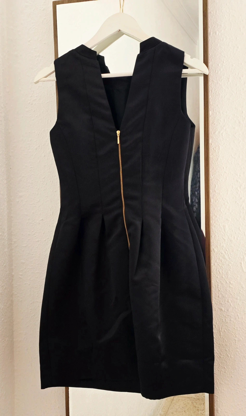 Vestido de fiesta satinado negro Talla S – SuiteBlanco – taille S / 36 / 8 2