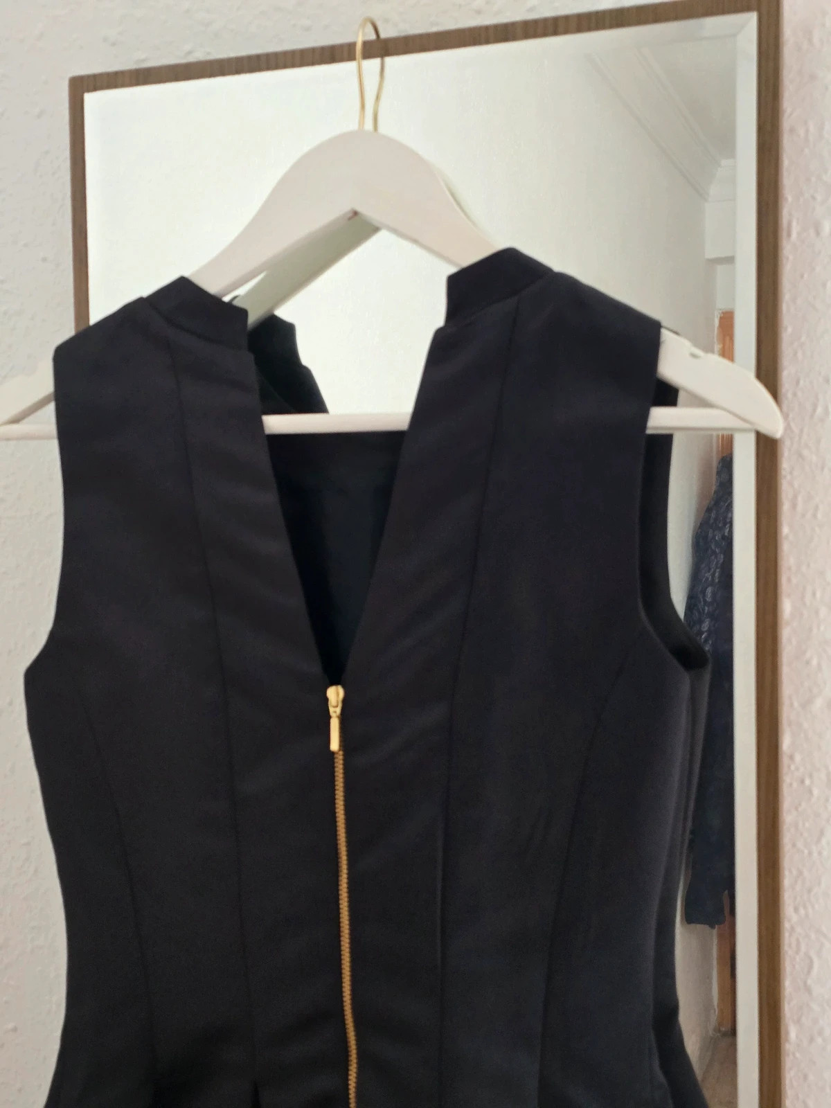 Vestido de fiesta satinado negro Talla S – SuiteBlanco – taille S / 36 / 8 3