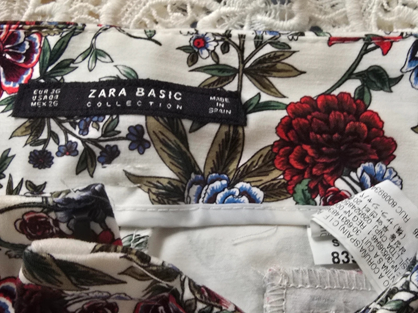 Zara pantalón estampado floral Talla S – Zara – taille S / 36 / 8 3