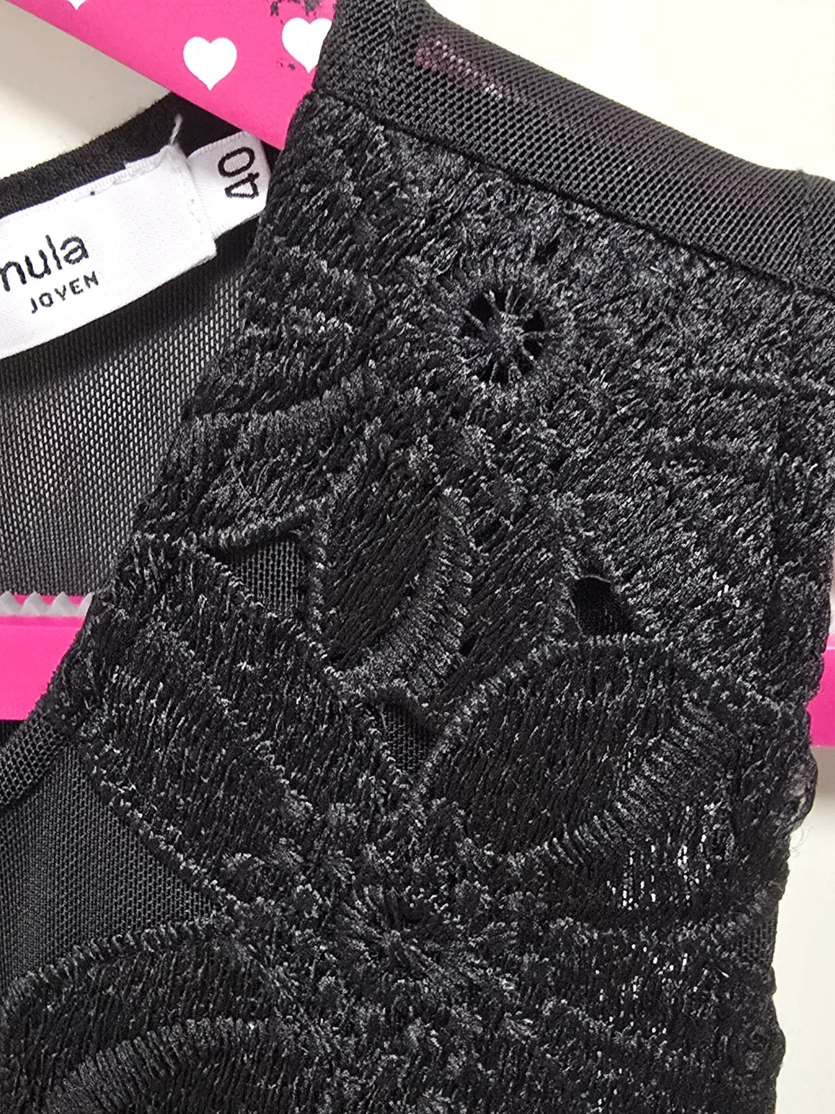 El Corte ingles Body negro con encaje floral Talla 40 – El Corte Inglés – taille L / 40 / 12 3