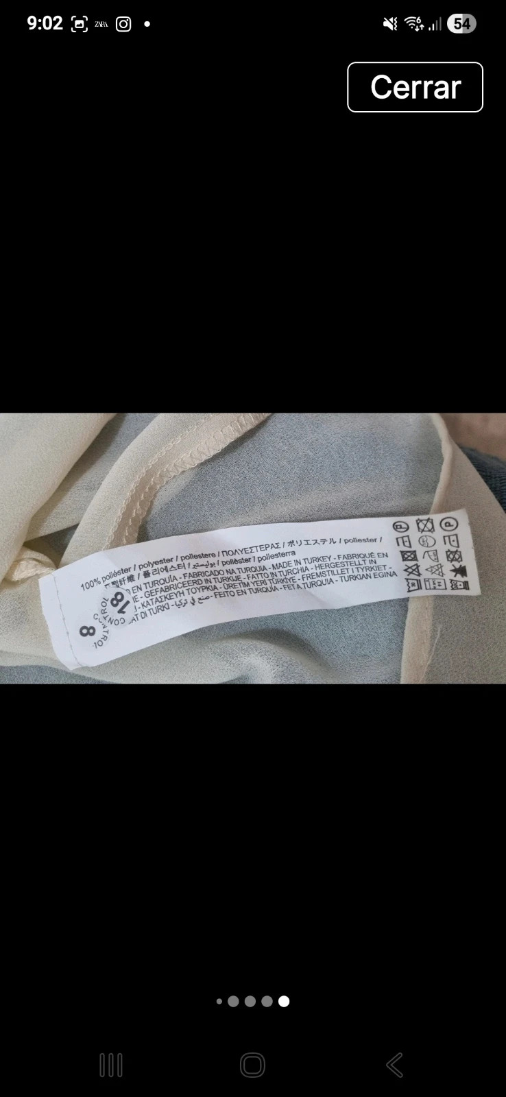Camisa transparente Zara Talla S – Zara – taille S / 36 / 8 5