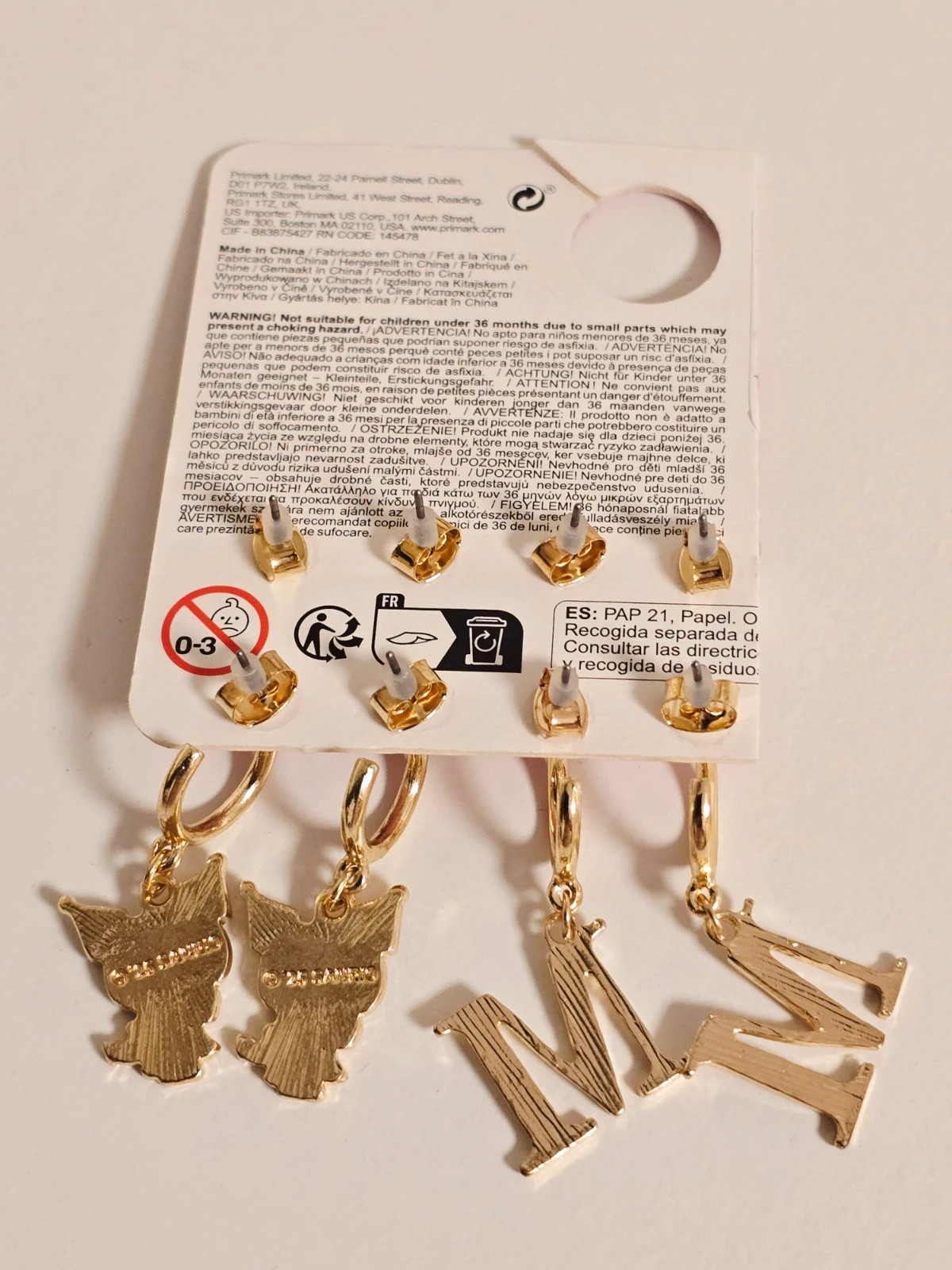 Pendientes Hello Kitty y Kuromi – hello kitty x primark 3