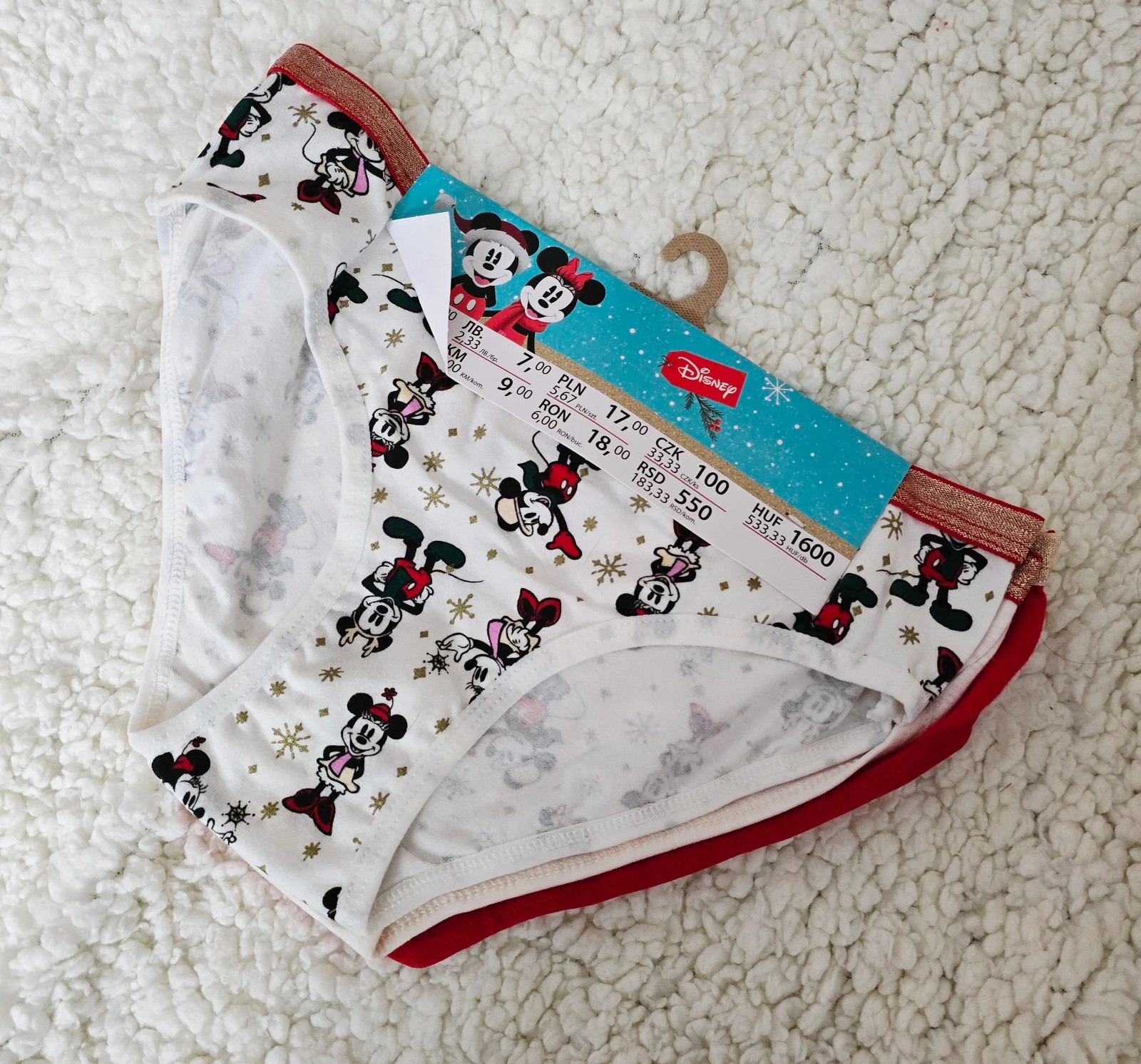 Braguitas Navidad Niña – Mickey Minnie – taille 9 ans / 134 cm 2