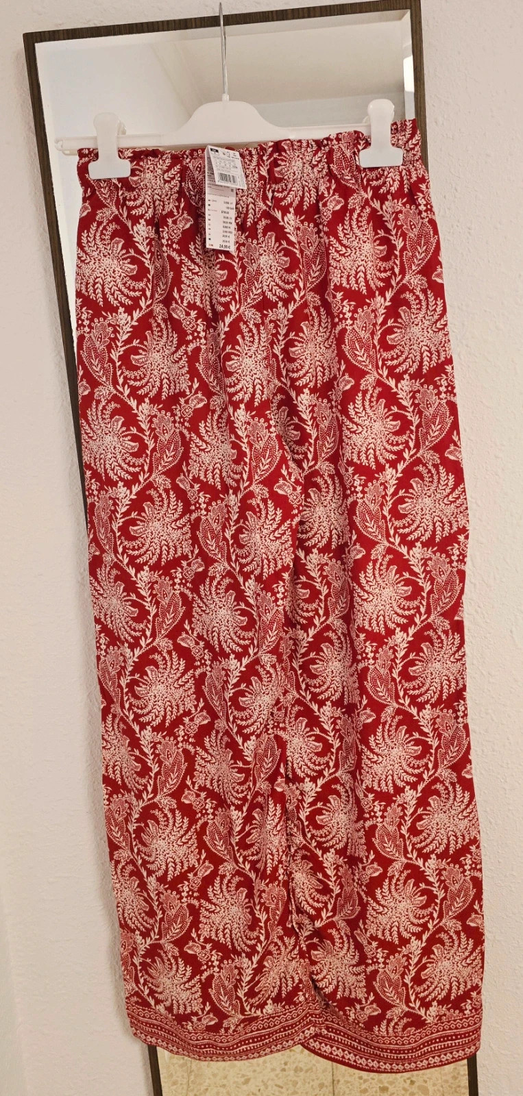 Pantalón estampado rojo y blanco – Women'secret – taille S / 36 / 8 2