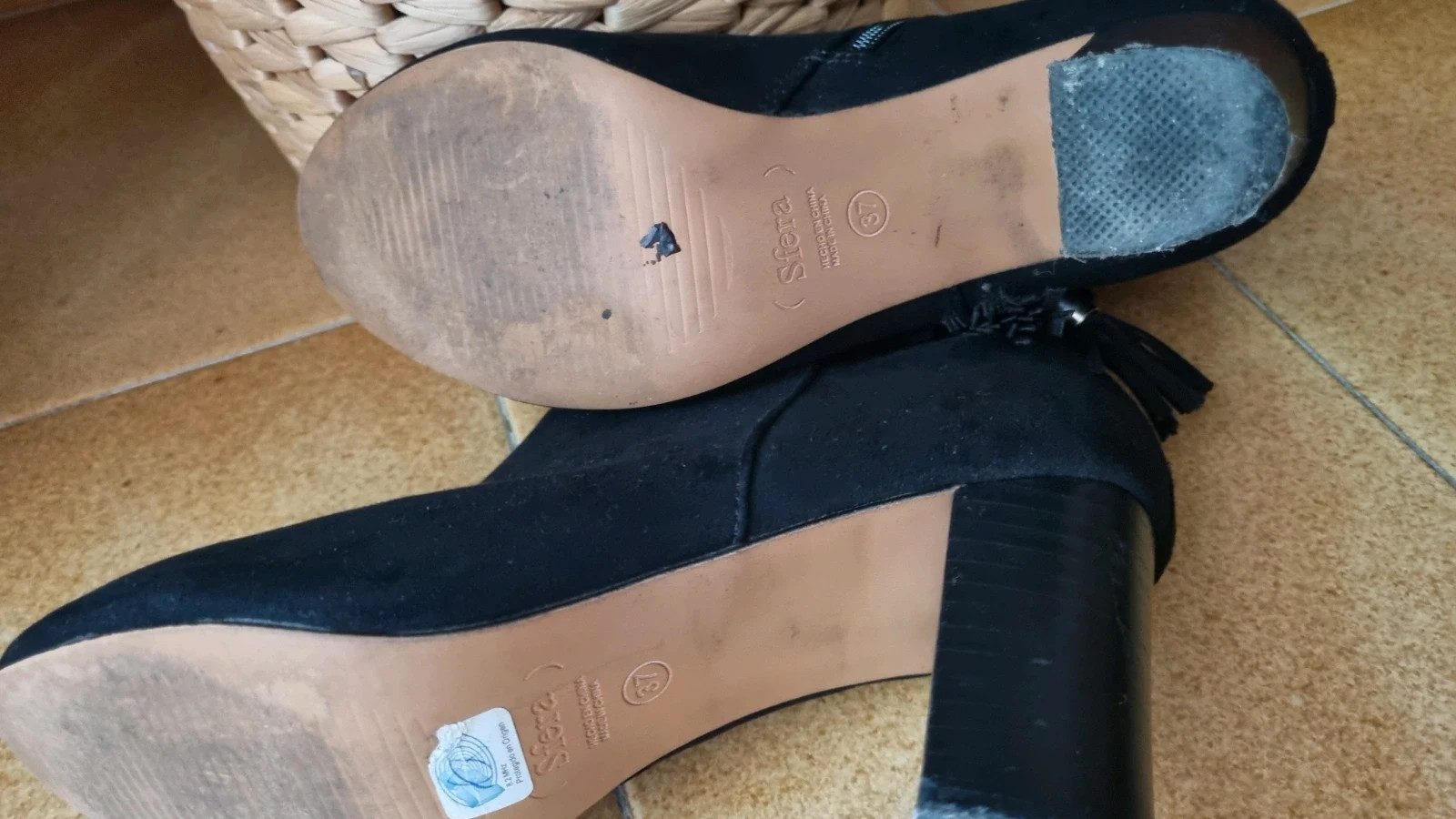 Botines efecto terciopelo – Sfera – taille 37 5