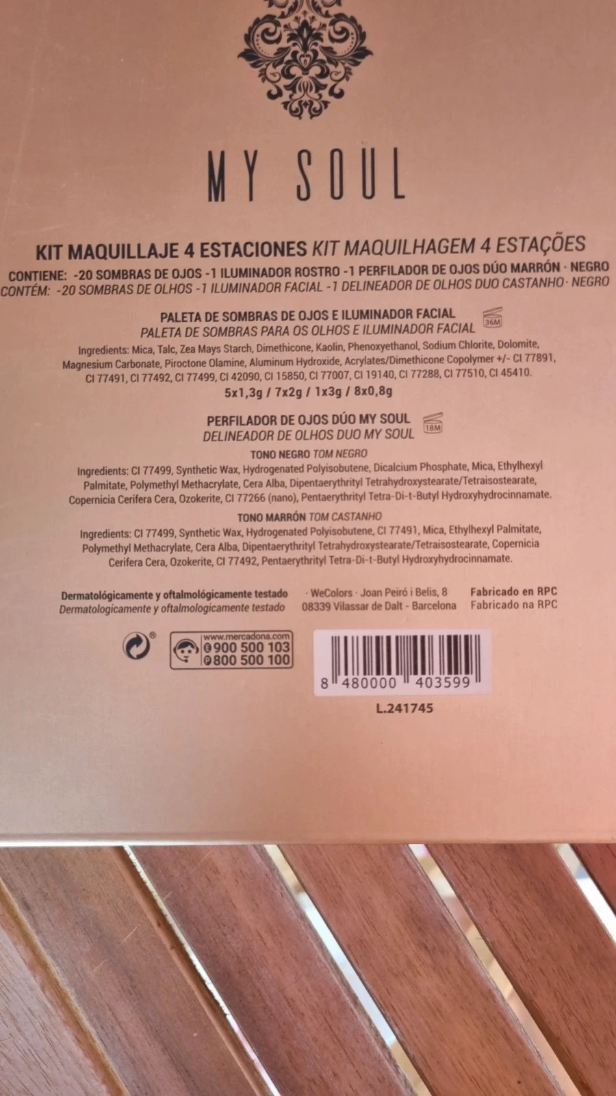 Kit maquillaje 4 estaciones 🌺 – Deliplus 4