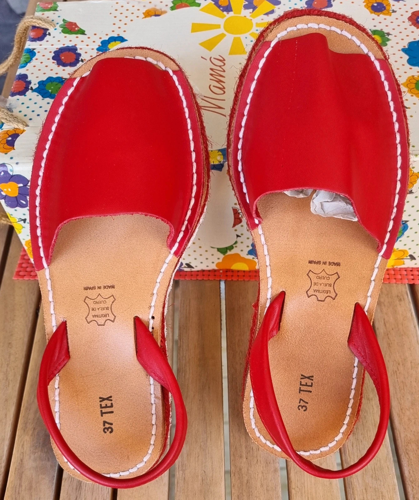 Mallorquinas rojas – TEX – taille 37 3
