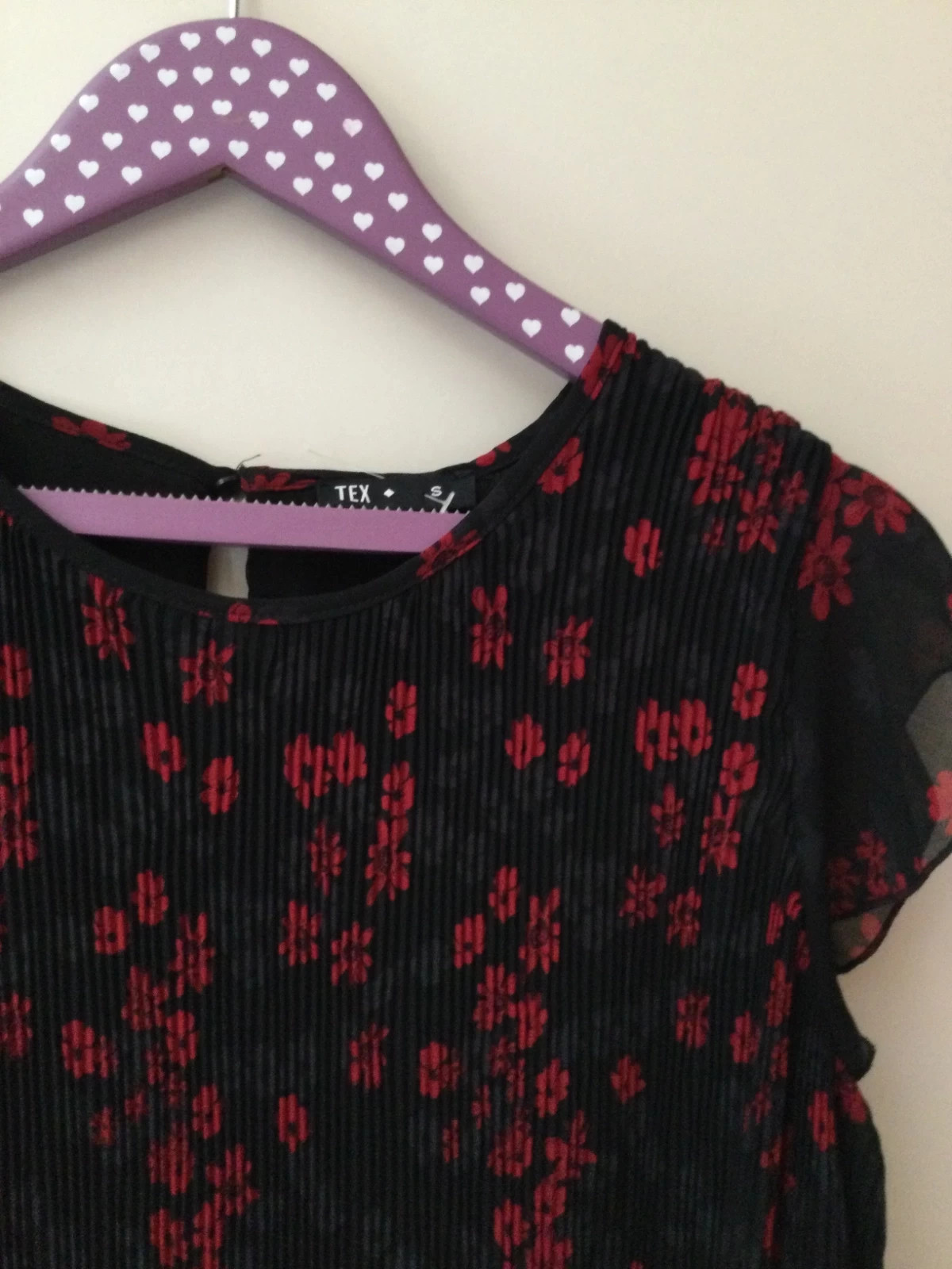 Precioso vestido negro y rojo💖 – TEX – taille S / 36 / 8 2