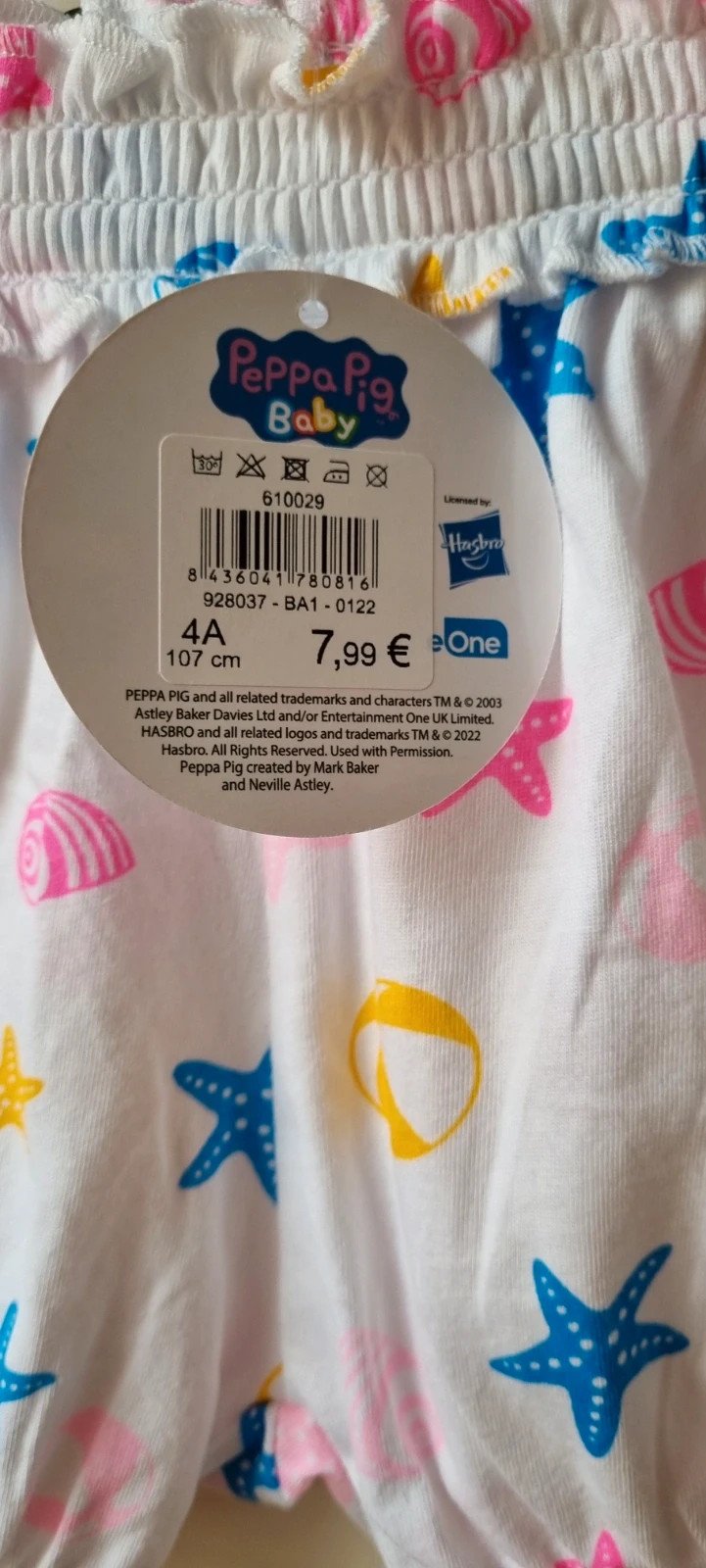 Short bébé Peppa Pig – Peppa Pig – taille 4 ans / 104 cm 3