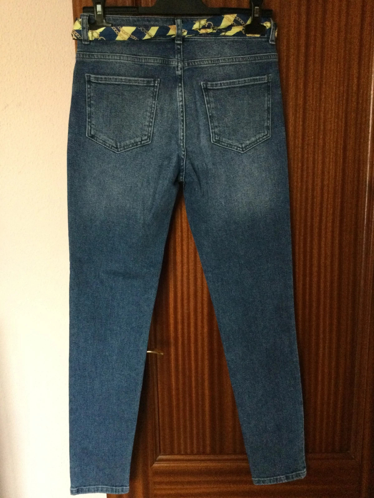 Pantalón vaquero con cinturón 🌈 – TEX – taille M / 38 / 10 2