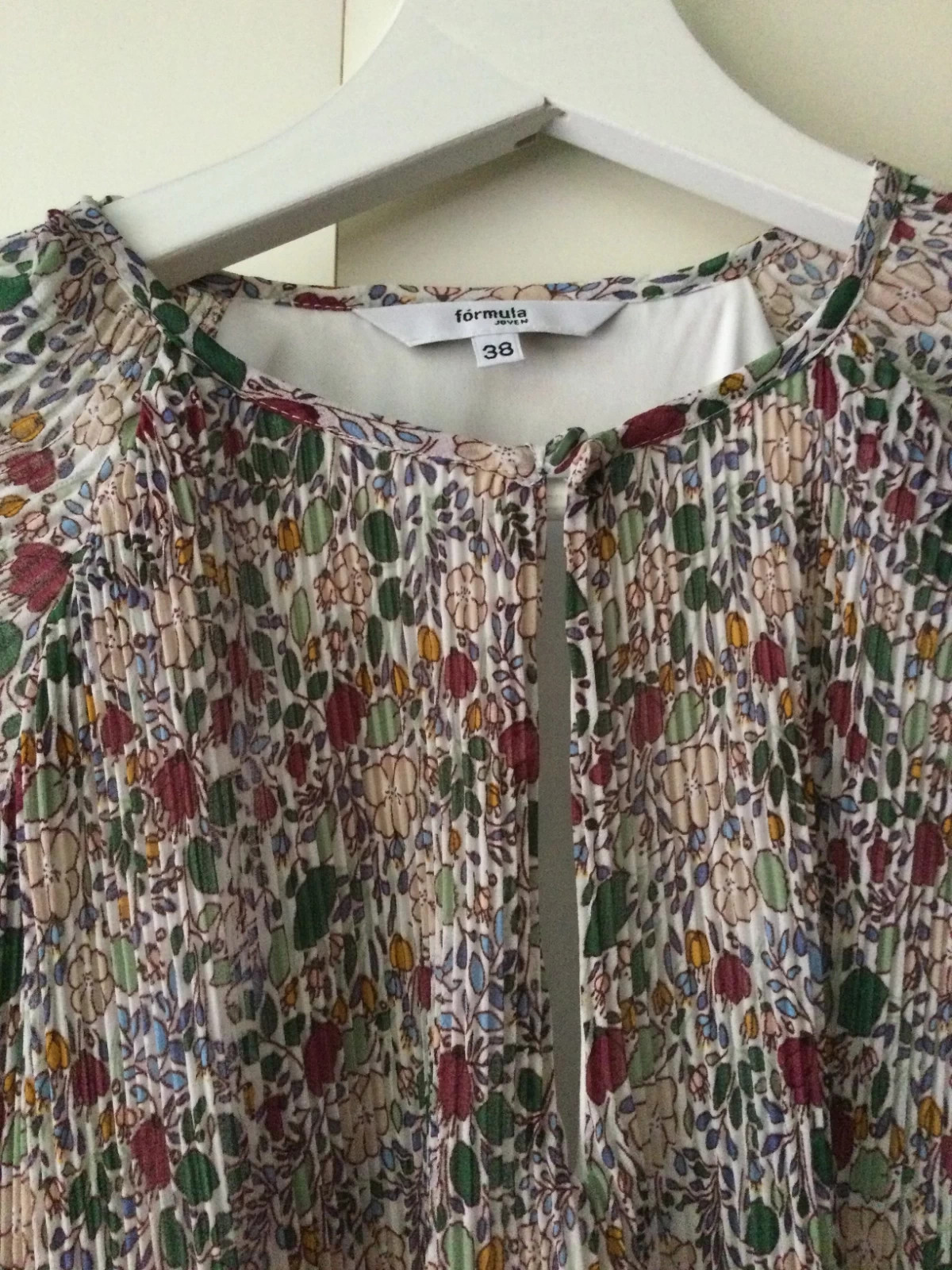 Vestido estampado plisado estampado 🌸 – Fórmula Joven – taille M / 38 / 10 3