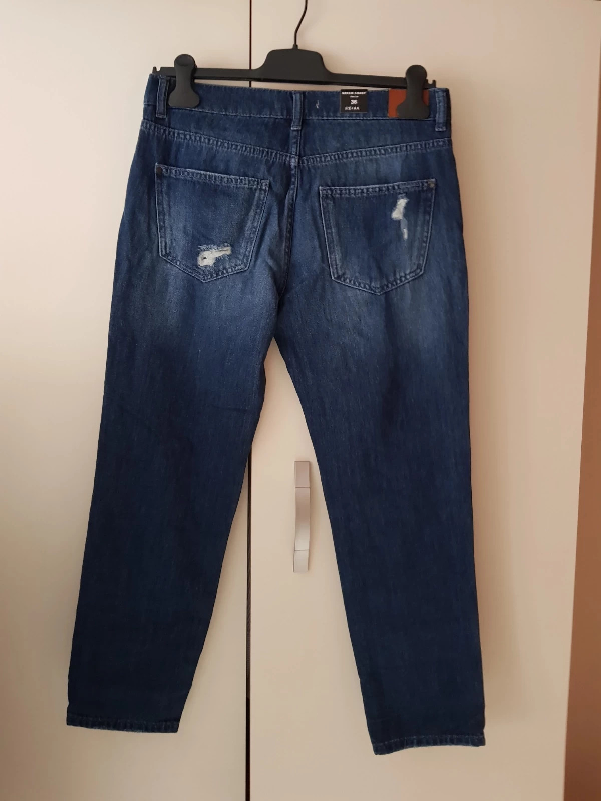 Vaqueros juveniles con rotos👖 – Green Coast – taille S / 36 / 8 2