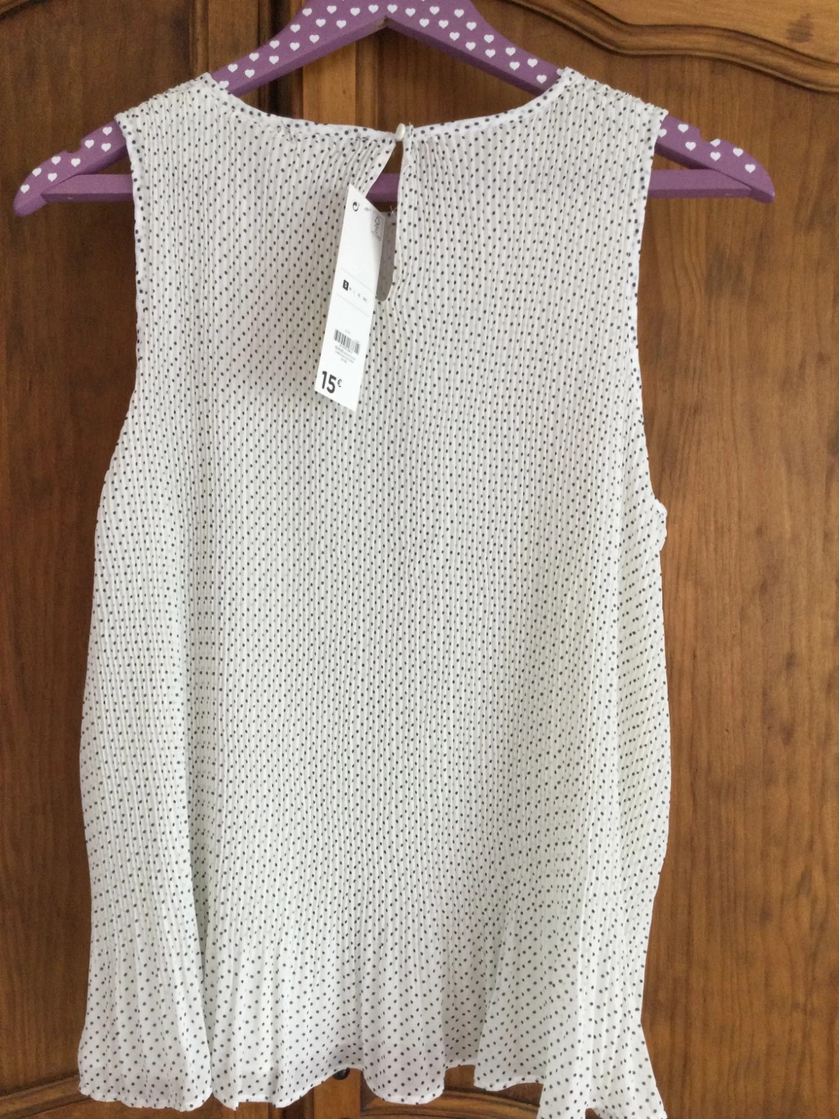 Blusa sin mangas de lunaritos – Tex Woman – taille S / 36 / 8 2