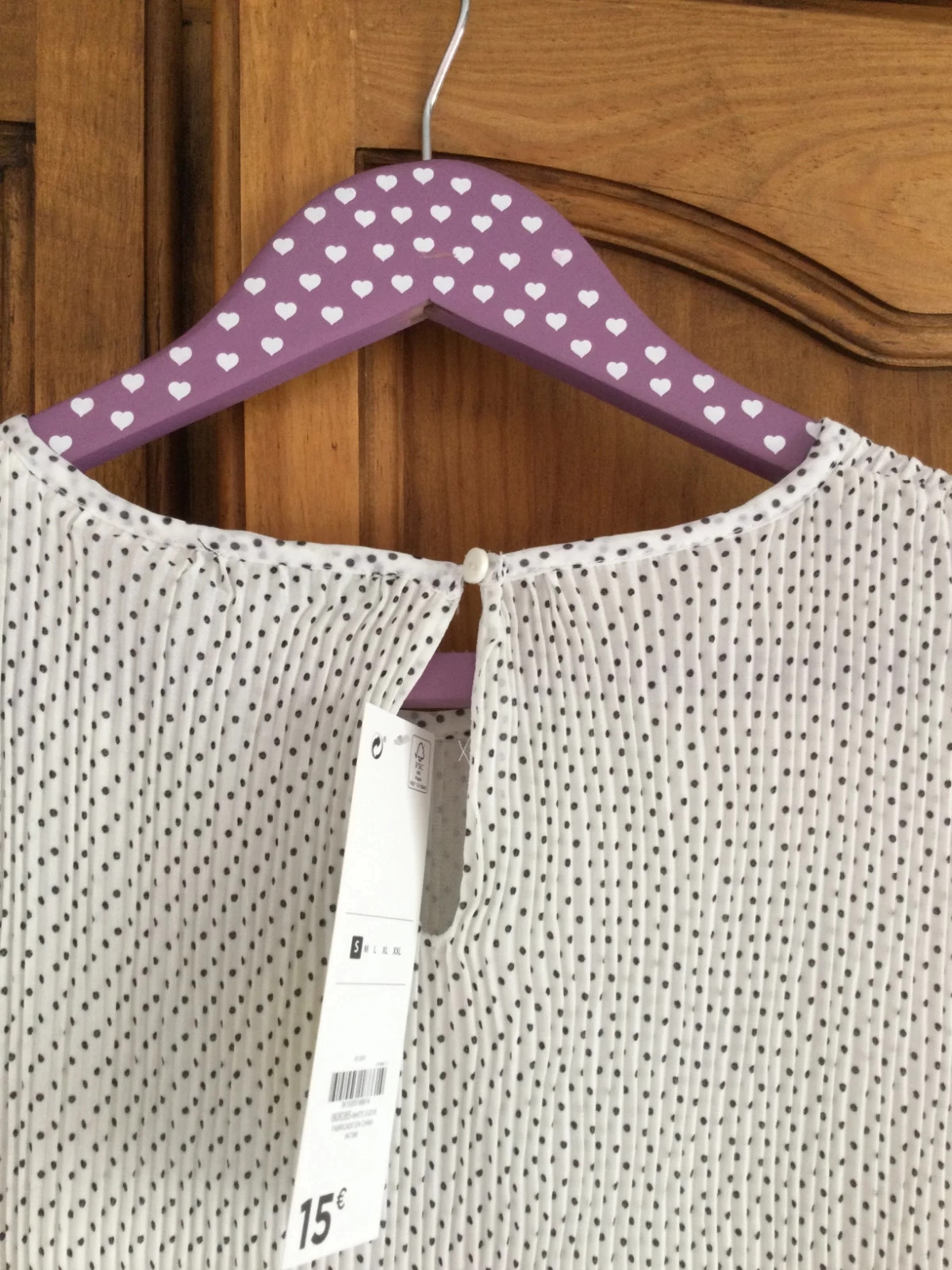 Blusa sin mangas de lunaritos – Tex Woman – taille S / 36 / 8 4