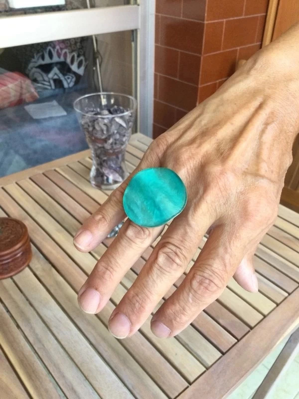 Collar + anillo turquesa🌼 – Bala Boosté 2