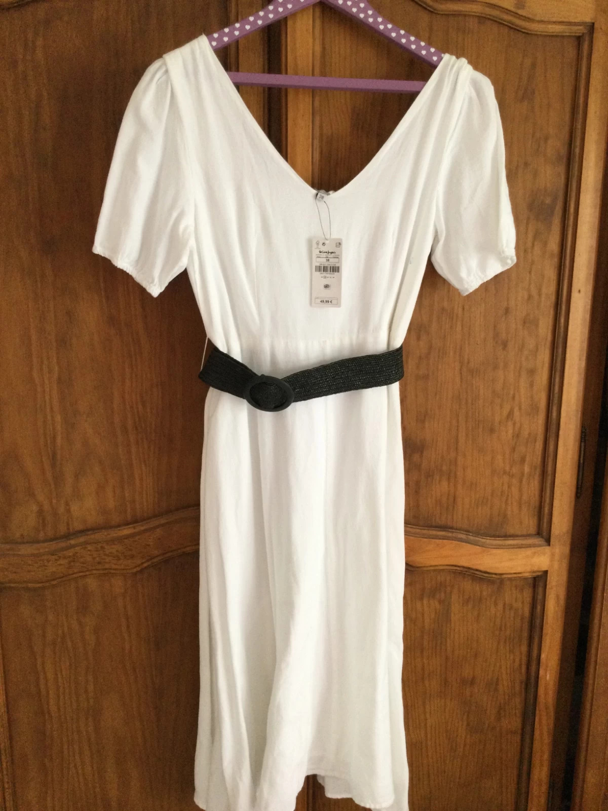 Vestido midi blanco ⭐ – Fórmula Joven – taille M / 38 / 10 2