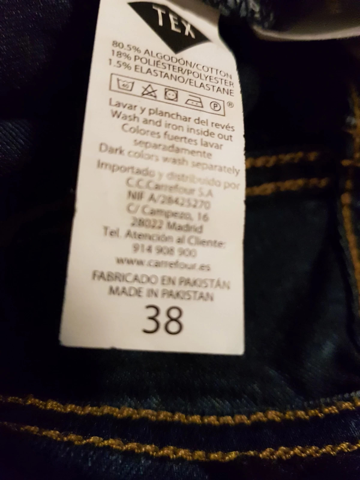 Mini short vaquero – TEX – taille M / 38 / 10 4