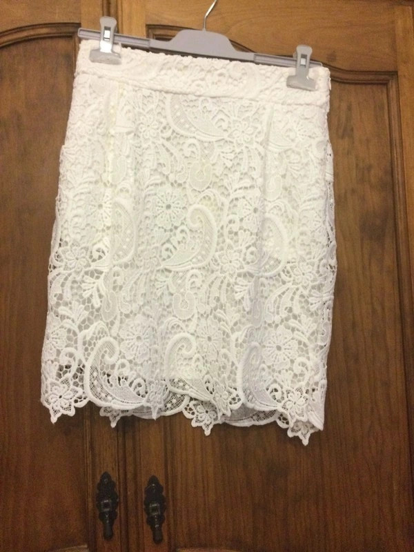 ⭐Preciosa falda de encaje⭐ – El Corte Inglés – taille S / 36 / 8 2