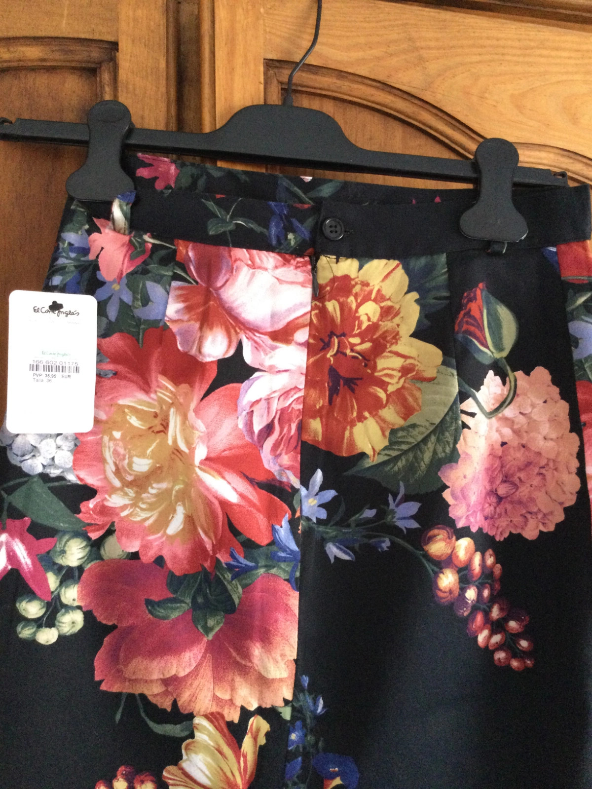 💝Preciosa falda negra de flores/Belle Jupe noir ave fleurs 💝 – Fórmula Joven – taille S / 36 / 8 3
