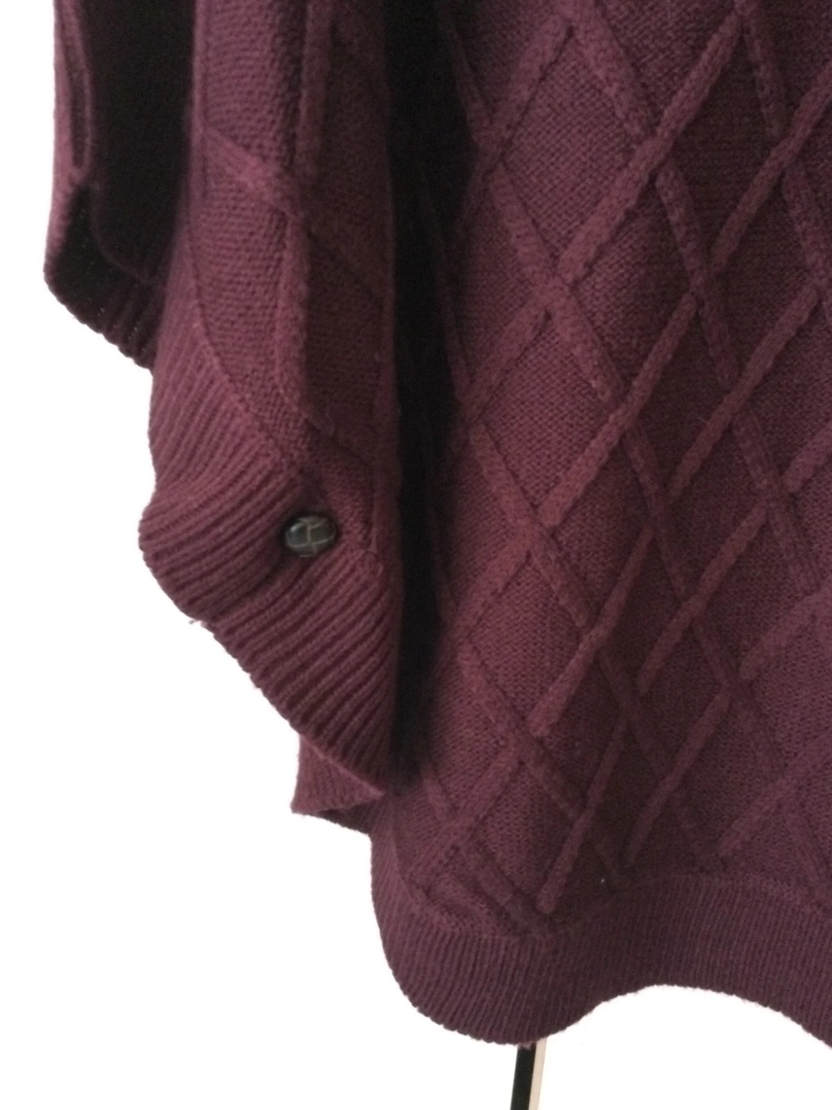 Poncho en tono Burdeos 🌷 – TEX – taille Taille unique 4